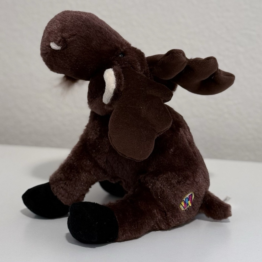 Webkinz Moose Plush HM375 No Tag/Code 10" Stuffed Animal Brown